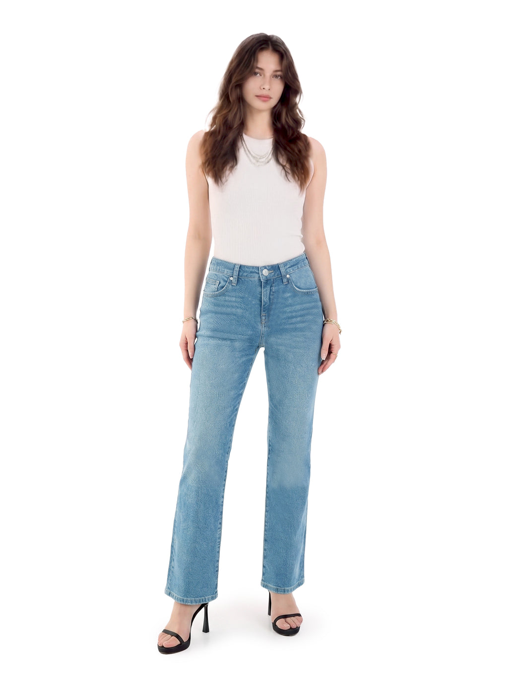 Berlin R-Embroidered Flare Jean