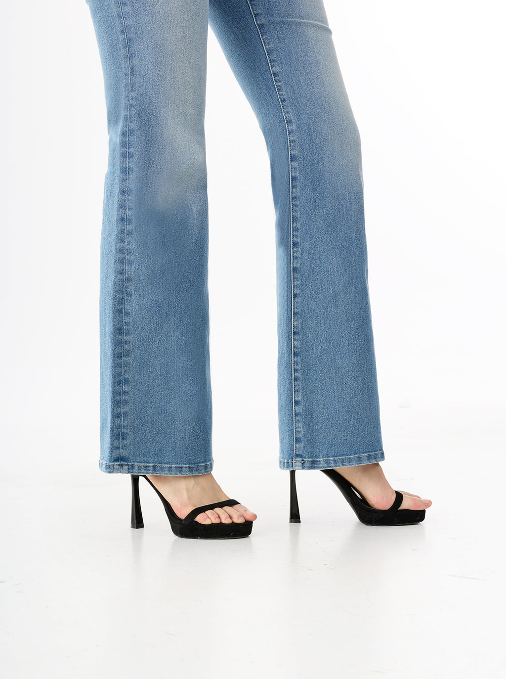 Fever Rhinestone-Embellished Bootcut Jean