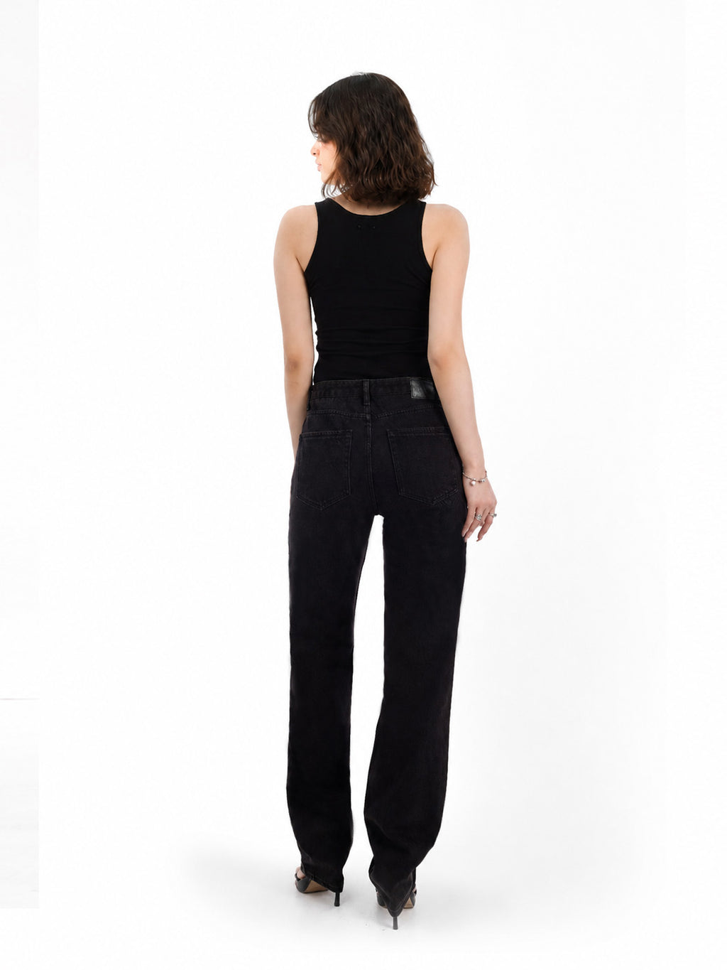 Kaia Thigh Cutout Straight Jean