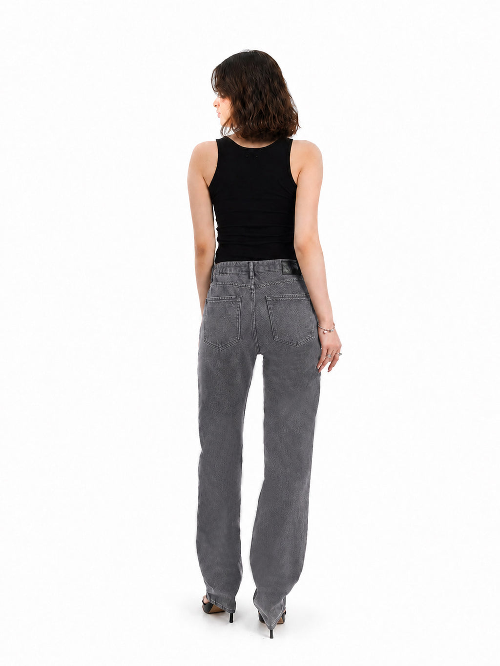 Kaia Thigh Cutout Straight Jean