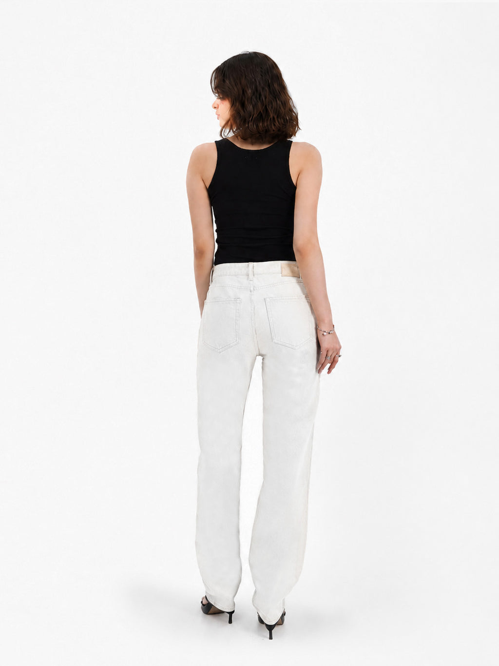 Kaia Thigh Cutout Straight Jean