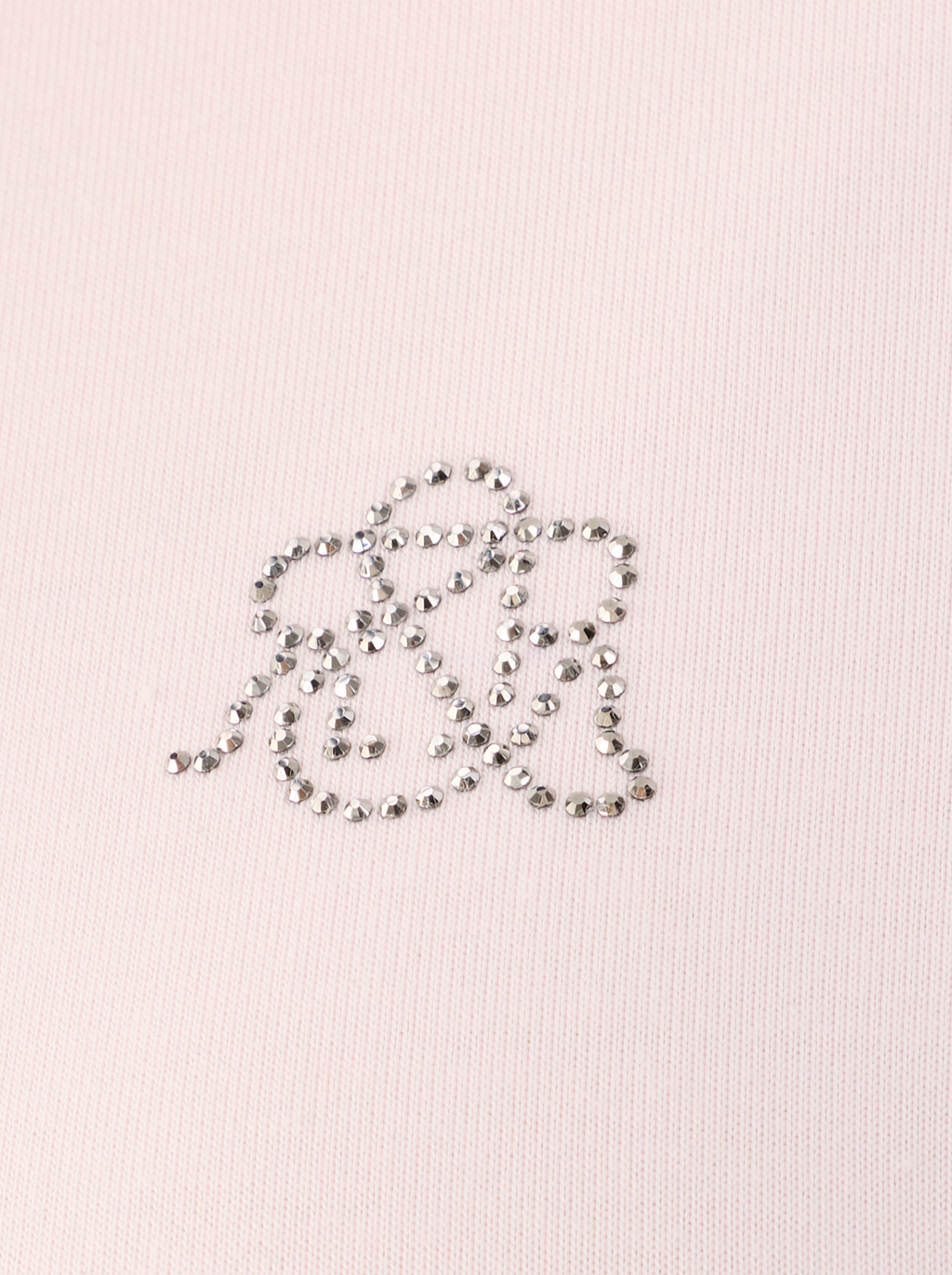 Rhinestone Side Twist Crew Neck Tee