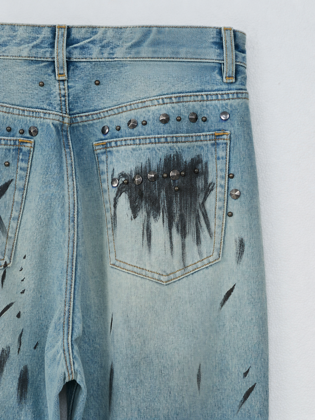 Cade Rock Graffiti Wide Leg Jean
