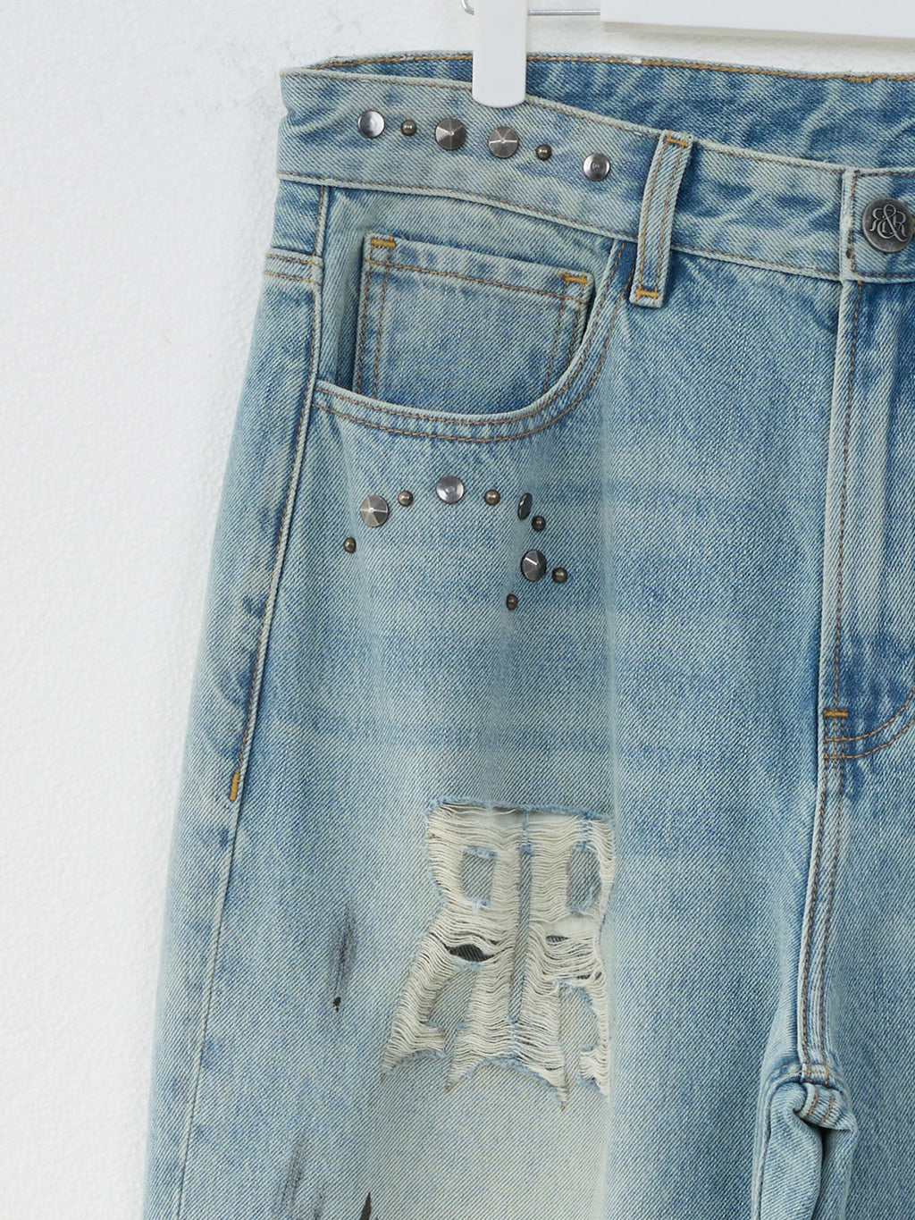 Cade Rock Graffiti Wide Leg Jean