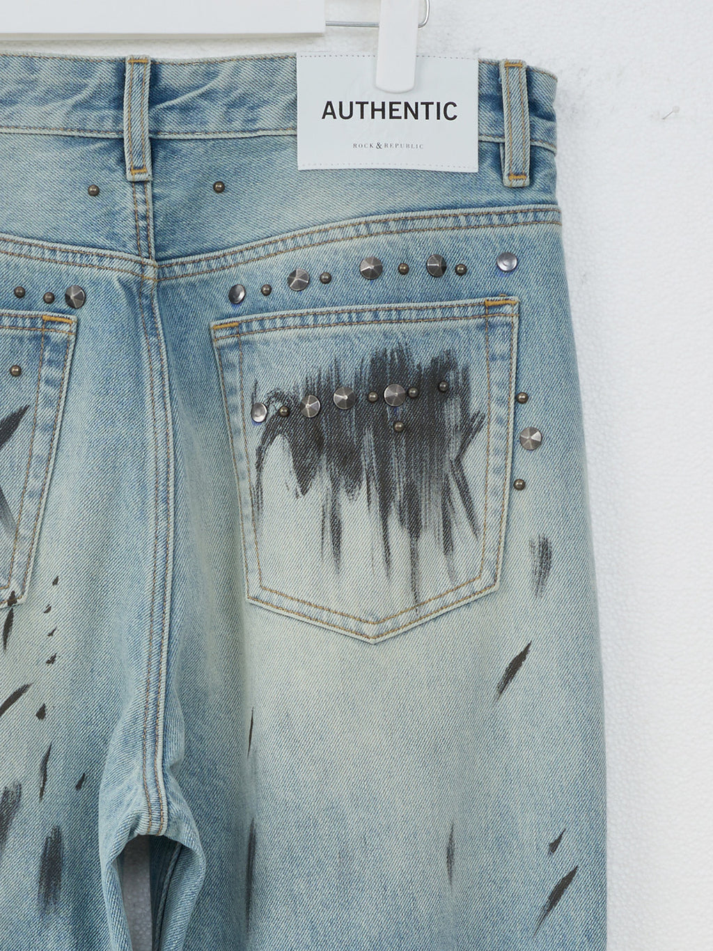 Cade Rock Graffiti Wide Leg Jean