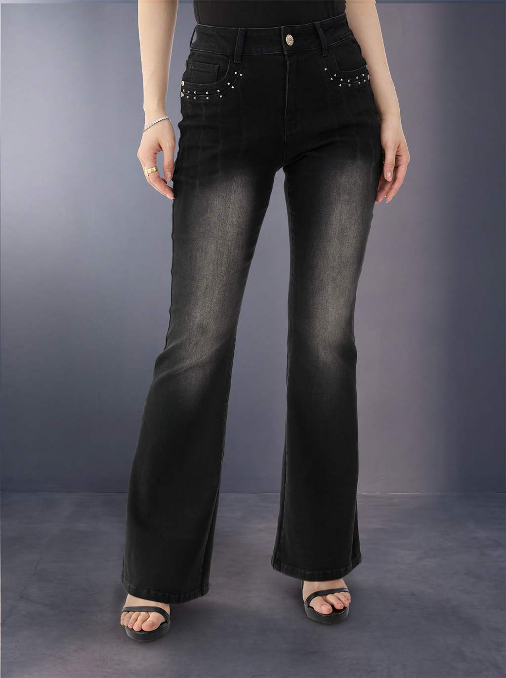Fever Bleach Panel Bootcut Jean