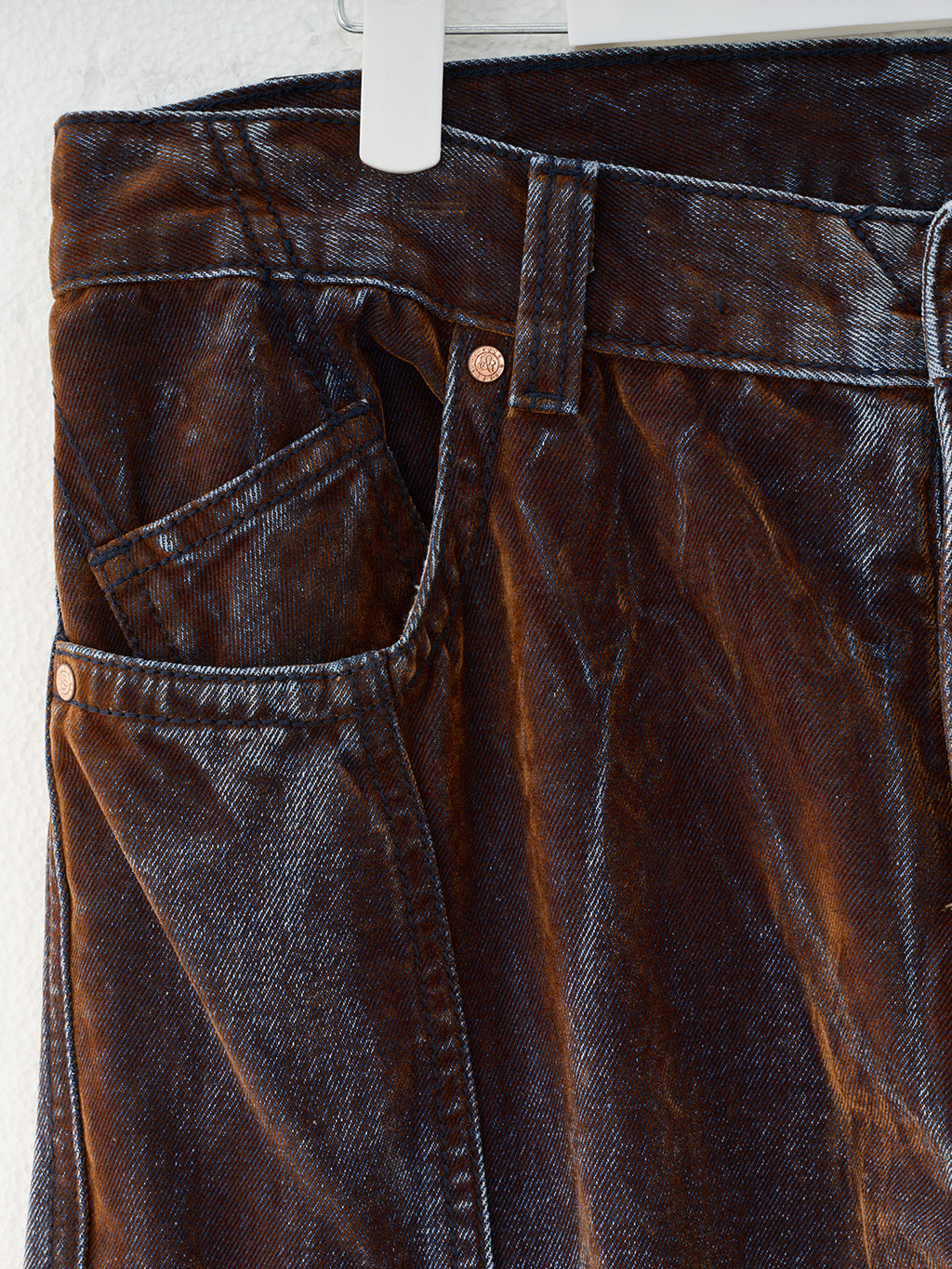 Cade Crackle Wash Wide Leg Jean