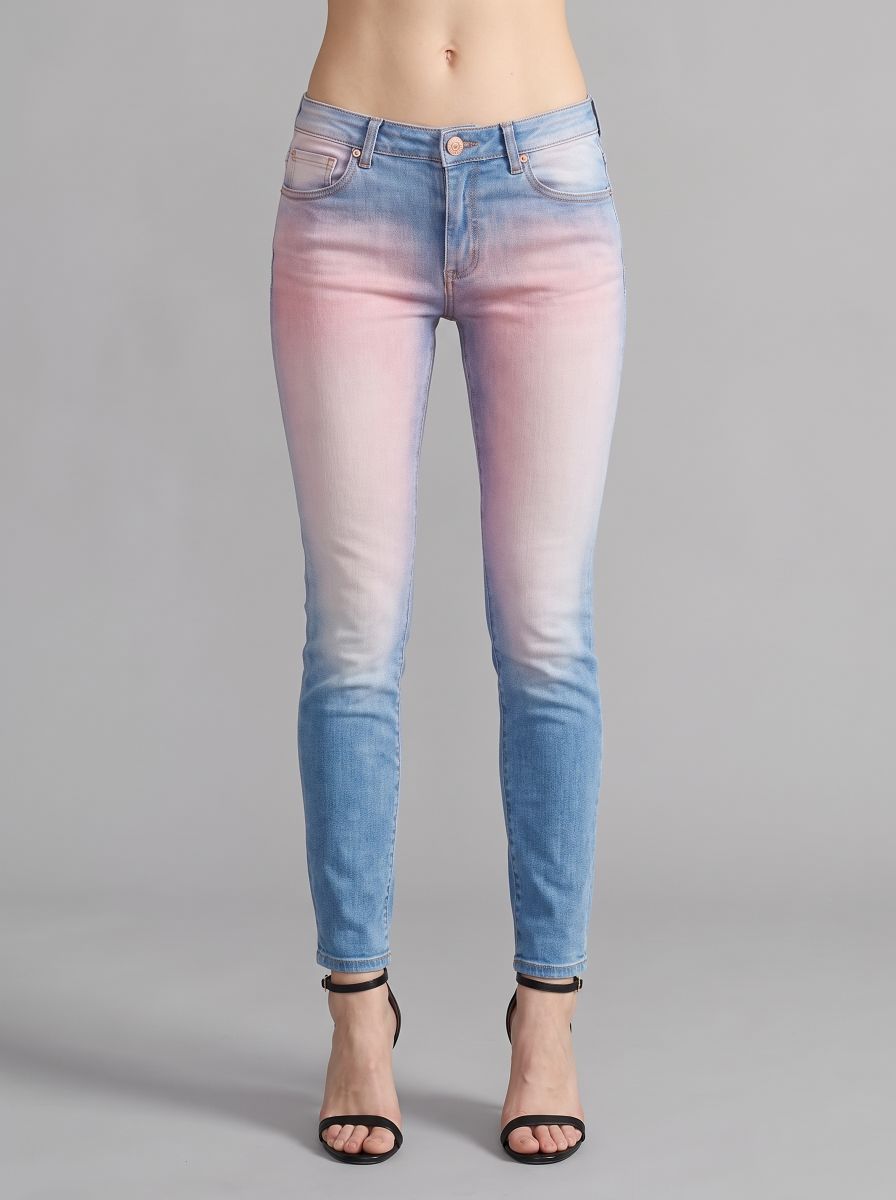 Kaia Pink Ombre Straight Jean