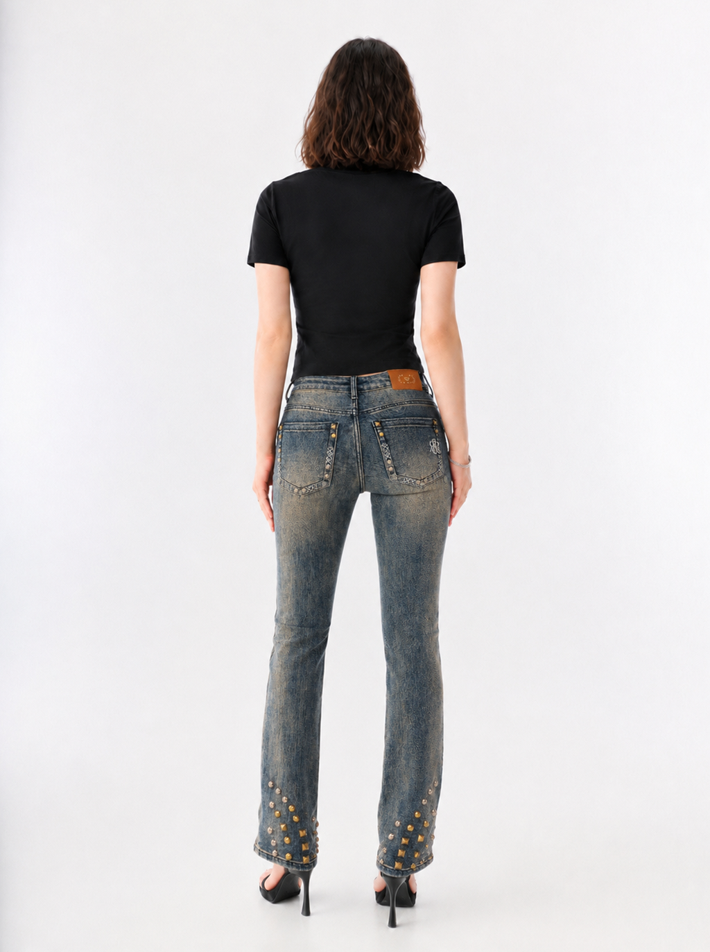 Fever Gold Stud Bootcut Jean