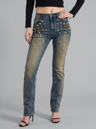 Fever Gold Stud Bootcut Jean