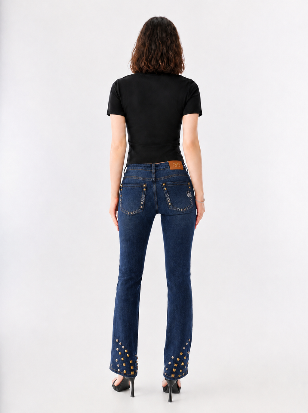 Fever Gold Stud Bootcut Jean