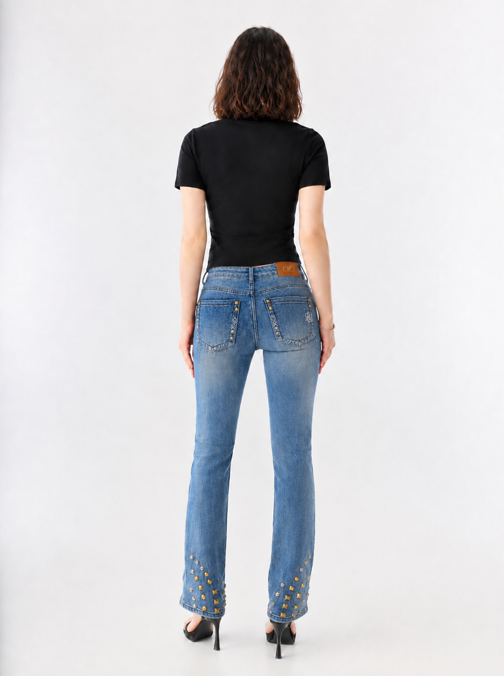Fever Gold Stud Bootcut Jean