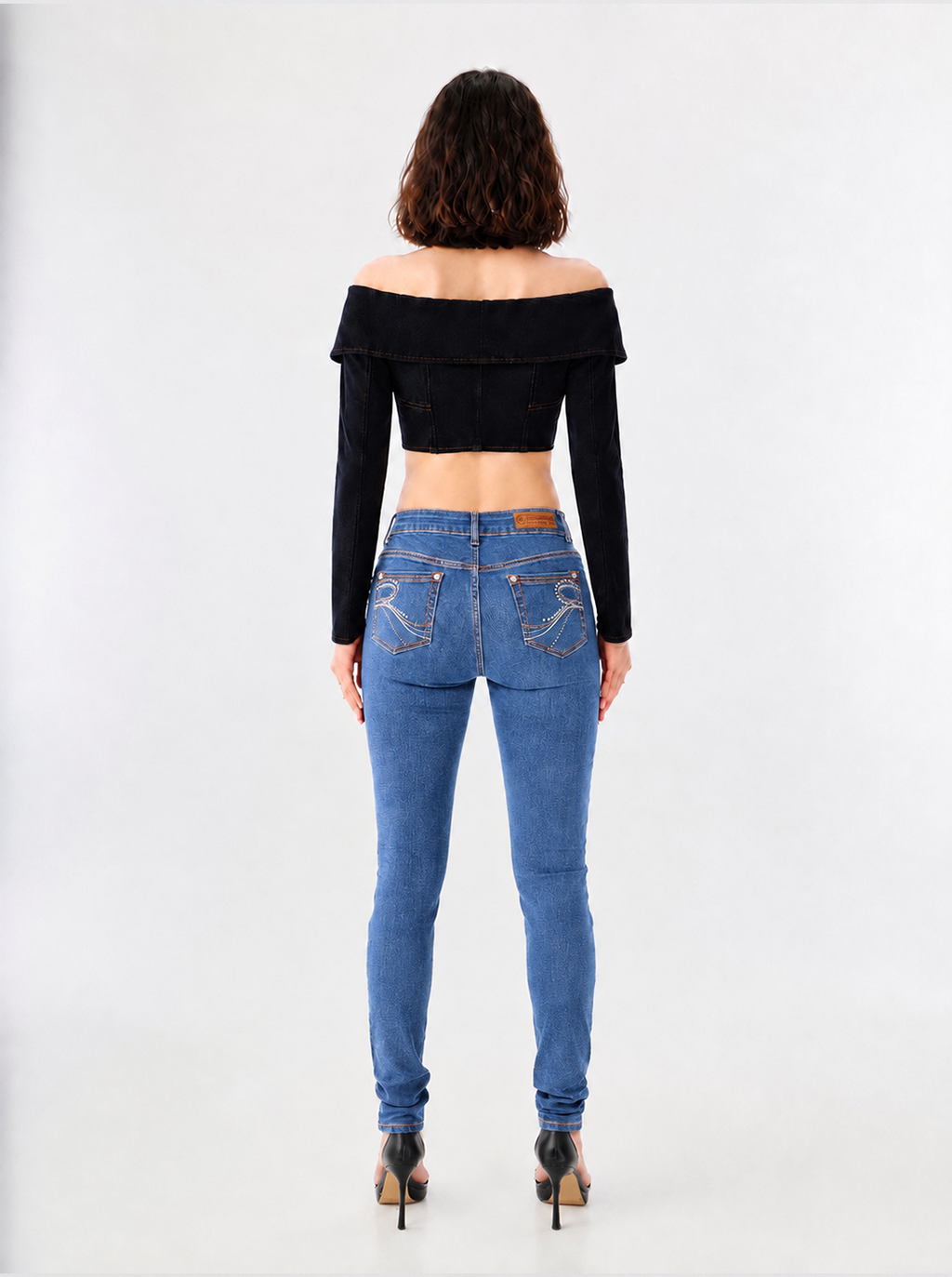 Berlin Rhinestone R Skinny Jean