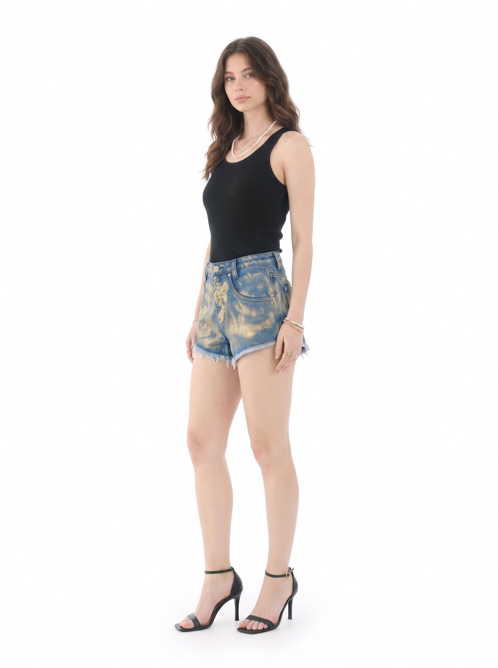 Stella Gold Bleach Denim Short