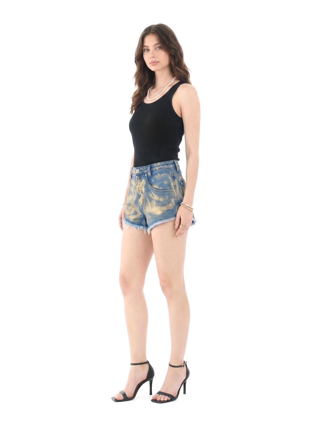 Stella Gold Bleach Denim Short