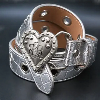 Heart Logo Eyelet Belt